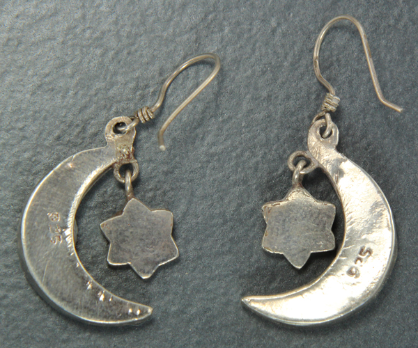 A pair of ethnic earrings from Nepal - TribalJewellery