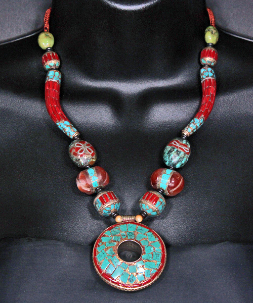 A Tibetan ethnic necklace - TribalJewellery
